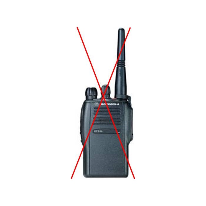 GP344 VHF 136-174Mhz, 16 kanaler, 1-5watt, PL, 5 tone, VOX