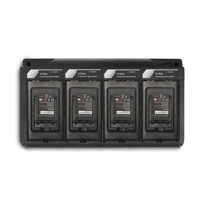 4-bay battery charger