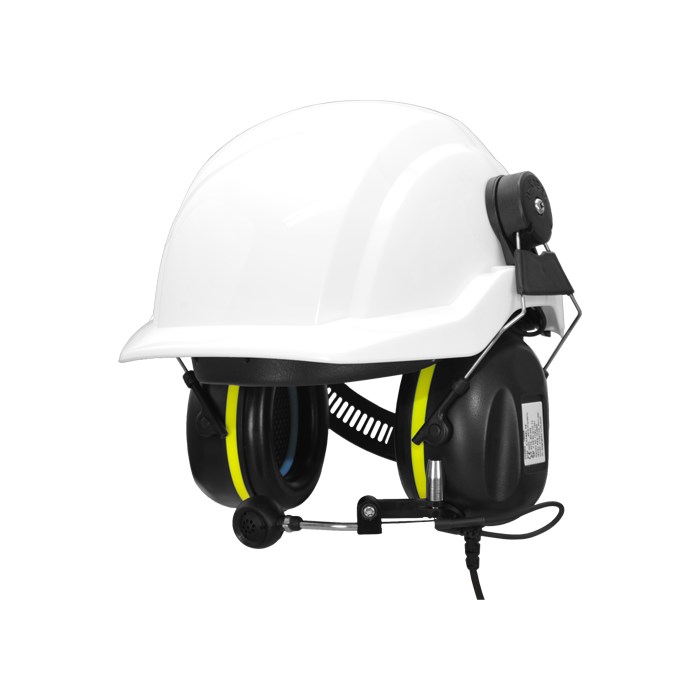Atex Headset, helmet attachment